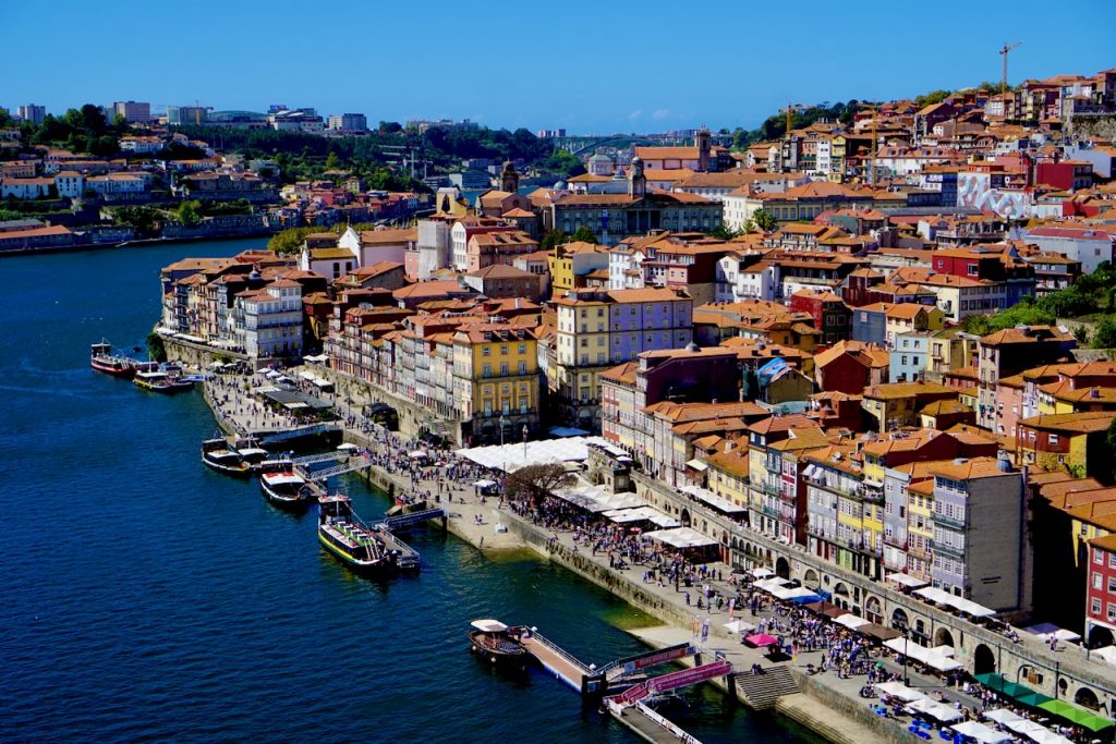 Porto skyline from the Dom Luís Bridge