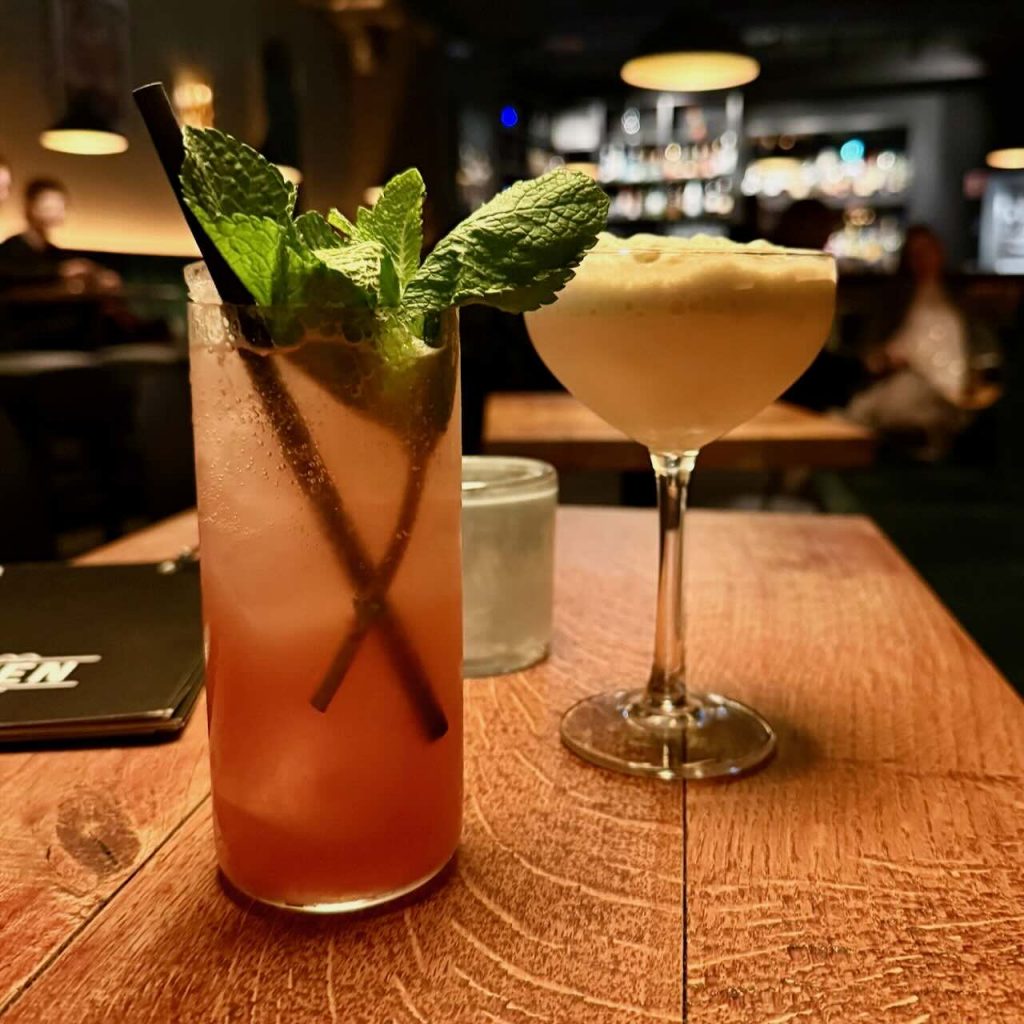 Two non-alcoholic cocktails